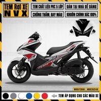 Tem Aerox Dán Xe NVX 125-155 | NVX10 | Dán Xe Màu Trắng, Đen, Đỏ, Xanh - Decal Cao Cấp Chống Nước, Bền Màu Cho NVX V1/V2