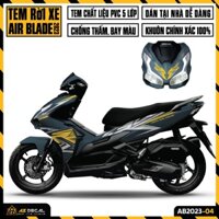 Tem AirBlade 2023 Cách Điệu | AB2023-04 | Team Decal Dán Xe Máy AB Air Blade 125 160 Chống Nước Bền Màu