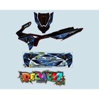 TEM CHẾ AIR BLADE 160 XANH ĐEN XE ĐEN KIỂNG