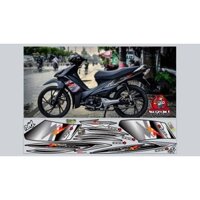 TEM CHẾ AXELO 125 XÁM ĐEN DECAL 3 LỚP