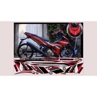 TEM CHẾ EXCITER 150 DÁN XE ĐỎ KIỂNG ĐẸP