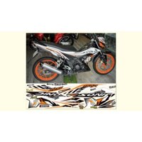 TEM CHẾ SONIC 150R TRẮNG TEM TRẮNG ĐEN CAM DECAL 3 LỚP BỀN MÀU