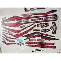 Tem Chế - Tem Rời Air Blade 2016-2019 Dán Xe Đen  - Decal In Chất Lượng