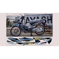 TEM CHẾ WAVE NHỎ 110 XE MÀU XI MĂNG