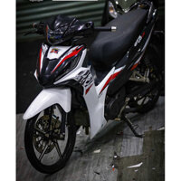 tem chế Wave Rsx 110 màu trắng đen Mod lc- Tem in vi tính cao cấp