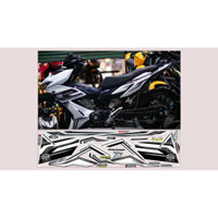 tem chế Winer X rs 150 dán xe màu trắng- tem decal 3 lớp