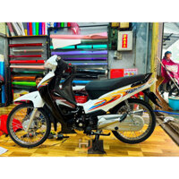 tem chế xe Future 2 lên wave R trắng đen- tem in vi tính cao cấp