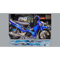 tem chế xe Future neo up Wave 125i màu xanh- tem in vi tính cao cấp