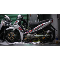 Tem chế xe Sirius Fi mẫu Rc v3- Tem decal 3 lớp