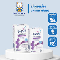 [Tem Chemist] Viên Uống Elevit DHA + Choline Pregnancy 60v Bổ Sung Cho Mẹ Bầu & Giai Đoạn Thụ Thai