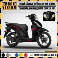 Tem Chỉ Mẫu AMG Dán Xe Vision | VS23 | Decal Rời Dán Xe Máy Vision Chất Liệu PVC Cao Cấp, Chống Nước, Bền Màu