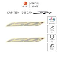 Tem chữ 150 150i dành cho xe Honda Sh 2020-2022 - Tem Bạc- dán xe Đen, Đỏ, Xanh