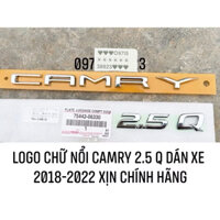 TEM CHỮ NỔI CAMRY 2.5 Q HÀNG XỊN CHÍNH HÃNG DÁN XE TOYOTA CAMRY 2018-2022 75444-06300 75443-06820. 75442-06330