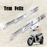 Tem chữ nổi xe điện Feliz vinfast hàng zin cao cấp siêu nét