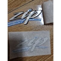 tem chữ nổi xe zip