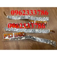 Tem chữ Thaco Forland FD850   ( chính hãng ) ( 1 bên cánh cửa )