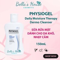 [TEM CÔNG TY] Physiogel Daily Moisture Therapy Dermo Cleanser 150mL - Sữa rửa mặt dịu nhẹ dành cho da khô, da nhạy cảm.