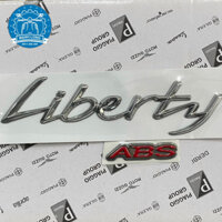Tem cốp Liberty ABS đen bóng, mạ chrome cao cấp ( chính hãng piaggio )