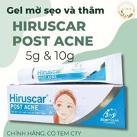 (TEM CTY) Gel chăm sóc sẹo mụn và mụn thâm Hiruscar Post Acne 5g và 10g