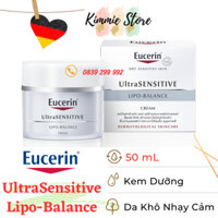 [TEM CTY] Kem dưỡng ẩm Eucerin UltraSensitive Lipo Balance 50mL - dưỡng ẩm chuyên sâu cho da khô