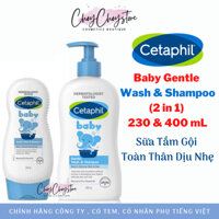 [TEM CTY]  Sữa tắm gội Cetaphil Baby Gentle Wash & Shampoo (2 in 1) 230 mL