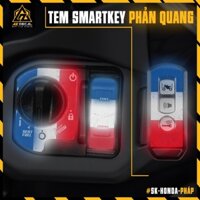 Tem Dán Chìa Khóa & Ổ Khóa Smartkey Honda SH, Vision, Vario, Winner,... | SK-HONDA-PHÁP | Decal Dán Khóa Thông Minh