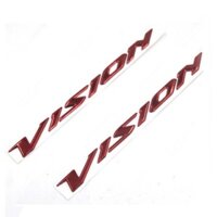 Tem dán chữ nổi sườn sau xe máy Vision (zin chính hãng HonDa) cao cấp