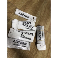 Tem dán chữ nổi xe VESPA LX 125 ( màu đen -zin chính hãng Piagio )