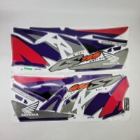 Tem dán (decal) Honda / LS125 / 1996 (L) - Màu Hồng tím xám - nhập khẩu Thái / T-LS125-96-PI-PL-GR