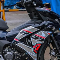 TEM DÁN GTR XE WINNER X V3 MÀU ĐEN XÁM ĐỎ - Decal Cao Cấp Nhất Nhất