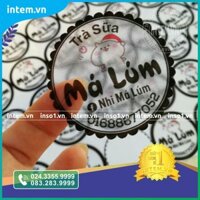 TEM DÁN STICKER CỐC TRÀ SỮA, CỐC SINH TỐ