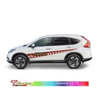 Tem dán sườn oto, decal trang trí xe Vinfast  WRAP36, KT 261x29cm