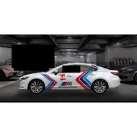 Tem dán sườn xe mazda 6 Xanh Đỏ,team Decal oto,tặng kèm tem chứ kí theo yêu cầu hoặc tem nắp bình xăng