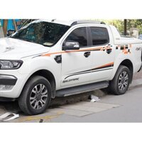 Tem dán sườn xe ranger ,team Decal oto, tặng kèm tem chữ kí theo yêu cầu hoặc tem nắp bình xăng