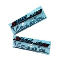 Tem dán sườn xe Vespa S150 3V ie và Vespa S125 3V ie xi bóng màu Bạc - SPS-DG-tem