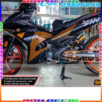 Tem Dán Tem Dán tem rời exciter 150 cam đen Logo Nhãn Dán