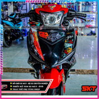 Tem Dán Tem Dán tem rời exciter 150 đen đỏ gấu panda Logo Nhãn Dán