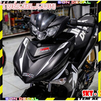 Tem Dán tem rời 1900xe exciter 150 movistar đen trắng Logo