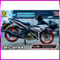 Tem Dán tem rời exciter 150 trắng đen y15zr Logo