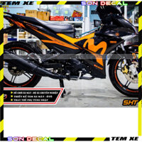 Tem Dán tem rời  exciter 150 cam đen movistar Logo