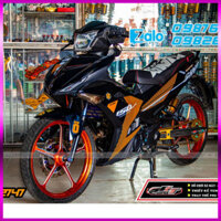 Tem Dán tem rời exciter 150 cam đen Logo