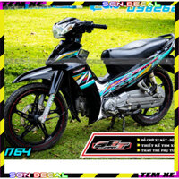 Tem Dán tem rời sirius xanh đen Logo