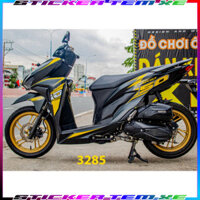 Tem Dán tem rời vario đen vàng Logo Nhãn dán