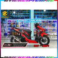 Tem Dán tem rời vario đỏ đen samurai decal mccal 3264 Logo Nhãn dán