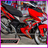 Tem Dán tem rời xe winner x đỏ đen trắng king drag candy cao cấp Logo