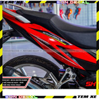 Tem Dán tem rời xe winner x đỏ đen trắng king drag candy cao cấp Logo