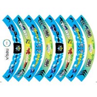 Tem dán vành cá mập 16 miếng full 2 bánh xe