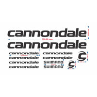 TEM DÁN XE ĐẠP CANNONDALE TRẮNG ĐEN / CHỐNG THẤM NƯỚC.