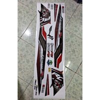 Tem dán xe Elegant . Mẫu tem rời Rc đỏ đen cực phẩm bảo hành màu trọn đời xe