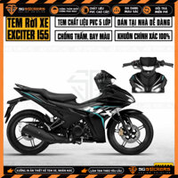 Tem Dán Xe Exciter 155 Phong Cách MX King | EX15520 | Decal Ex 155 Dán Xe Đỏ, Đen, Trắng, Xanh GP